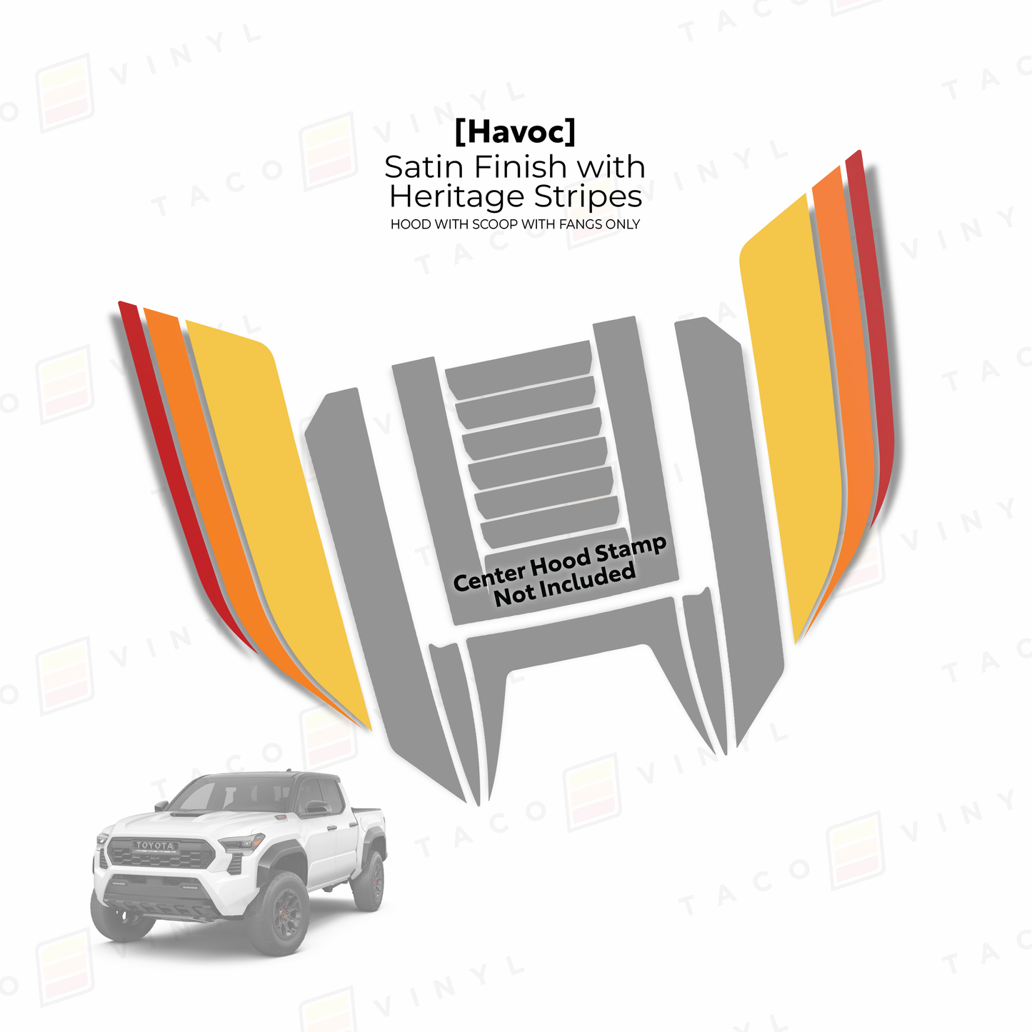 2024+ Tacoma/2025+ 4Runner Havoc Hood Scoop Stamp