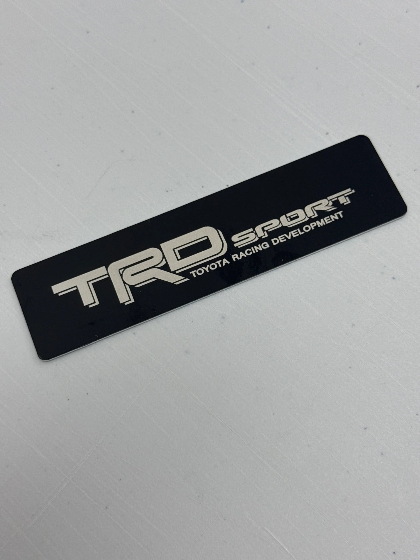 "TRD Sport" Weathertech Floor Mat Logo (Etched Acrylic) - Universal
