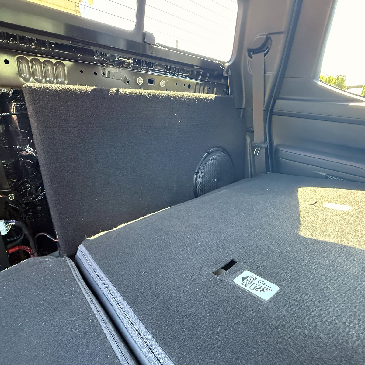 10" Behind Rear Seat Subwoofer Enclosure - 2024+ Toyota Tacoma | ATCM-4GHBD