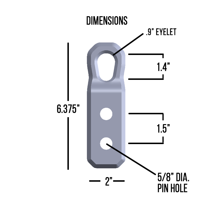 Hitch Billet Recovery Point 6030