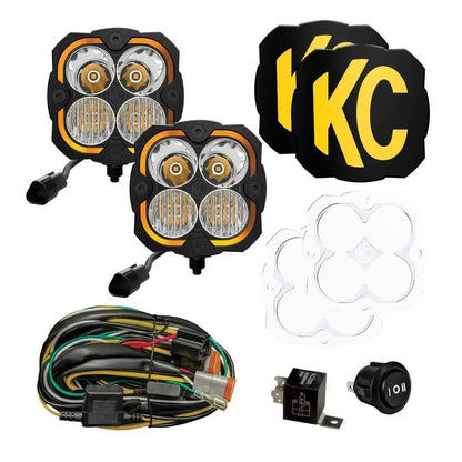 KC HiLiTES / Baja Designs A-Pillar Ditch Light Kit - 2024+ Land Cruiser
