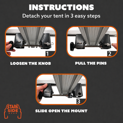 The Slipstream - Quick Release Tent Mounts