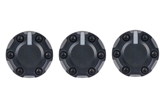 Climate Knobs (2005-2015 Tacoma) - 3 PACK - BLACK