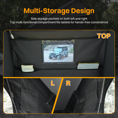 Roof Top Tent Hardshell Rooftop Tent For Van SUV Truck Car Overland Tent Camping For 2-3 Person With Ladder