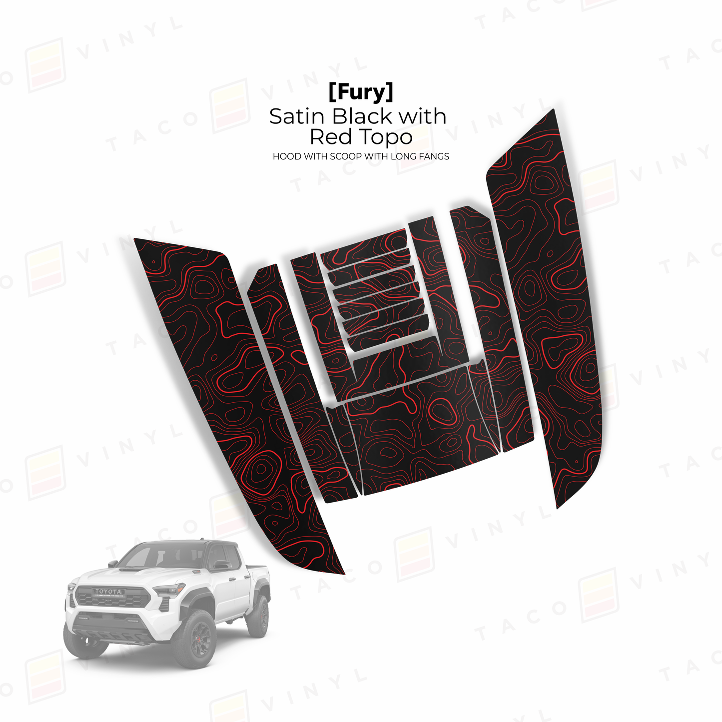 2024+ Tacoma/2025+ 4Runner Fury Hood Scoop Stamp