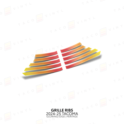 2024+ Tacoma Glowing Edge Grille Rib Decal