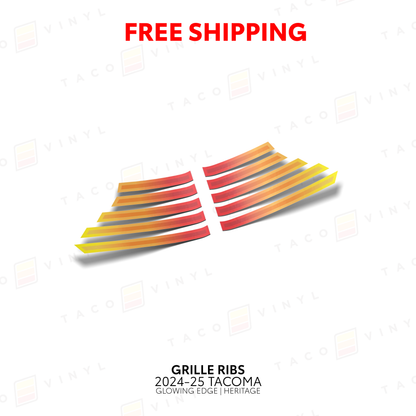 2024+ Tacoma Glowing Edge Grille Rib Decal