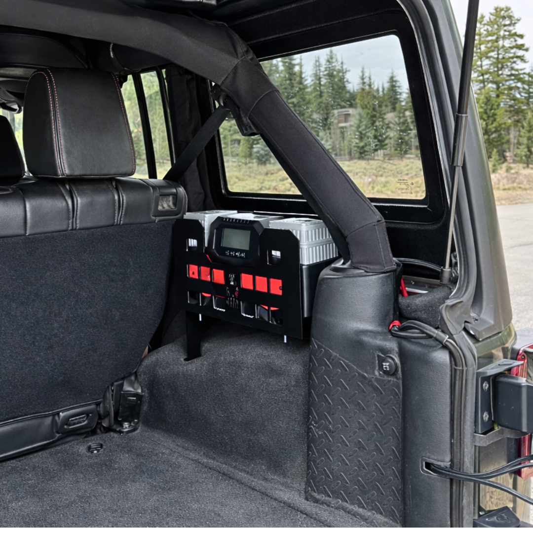 Thor's Lightning Refuge MOLLE Portable Air Compressor Storage Mount for Jeep Wrangler JKU 2007-2018
