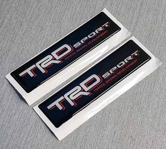 2x Domed Toyota TRD Sport Emblem Inserts for Weathertech Floor Mats Tacoma Tundra