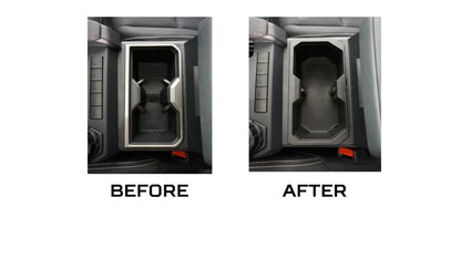 Oversize Cup Holder (2024+ Tacoma) - LUNAR ROCK/BLACK