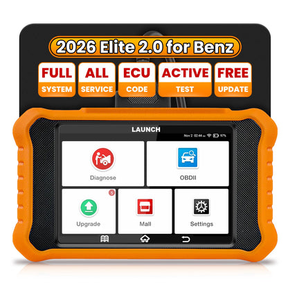 LAUNCH Creader Elite V2.0 fit for Toyota Lexus Bi-Directional Scan Tool, Full System OBD2 Scanner, All Reset Service Code Reader, AUTOVIN, ECU Code, Battery Registration, Lifetime Free Update