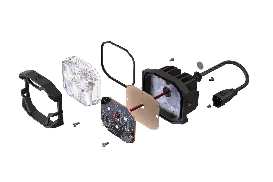 Morimoto 4Banger LED Ditch Light System: Toyota Tacoma (16-23)