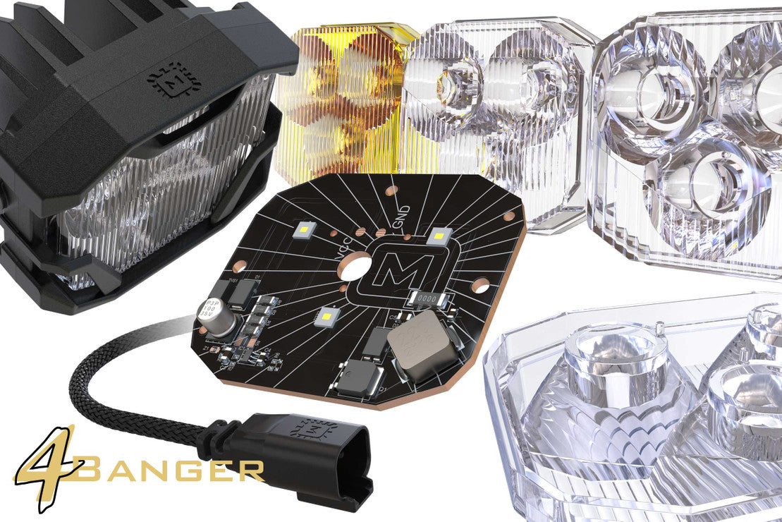 Morimoto 4Banger LED Ditch Light System: Toyota Tacoma (05-15)