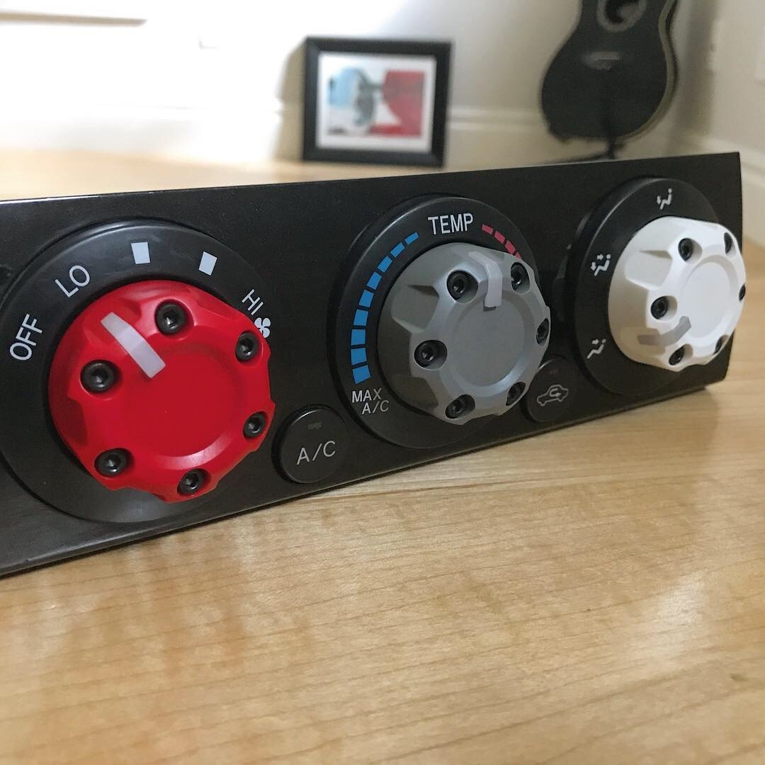 Climate Knobs (2005-2015 Tacoma) - 4 PACK - WHITE