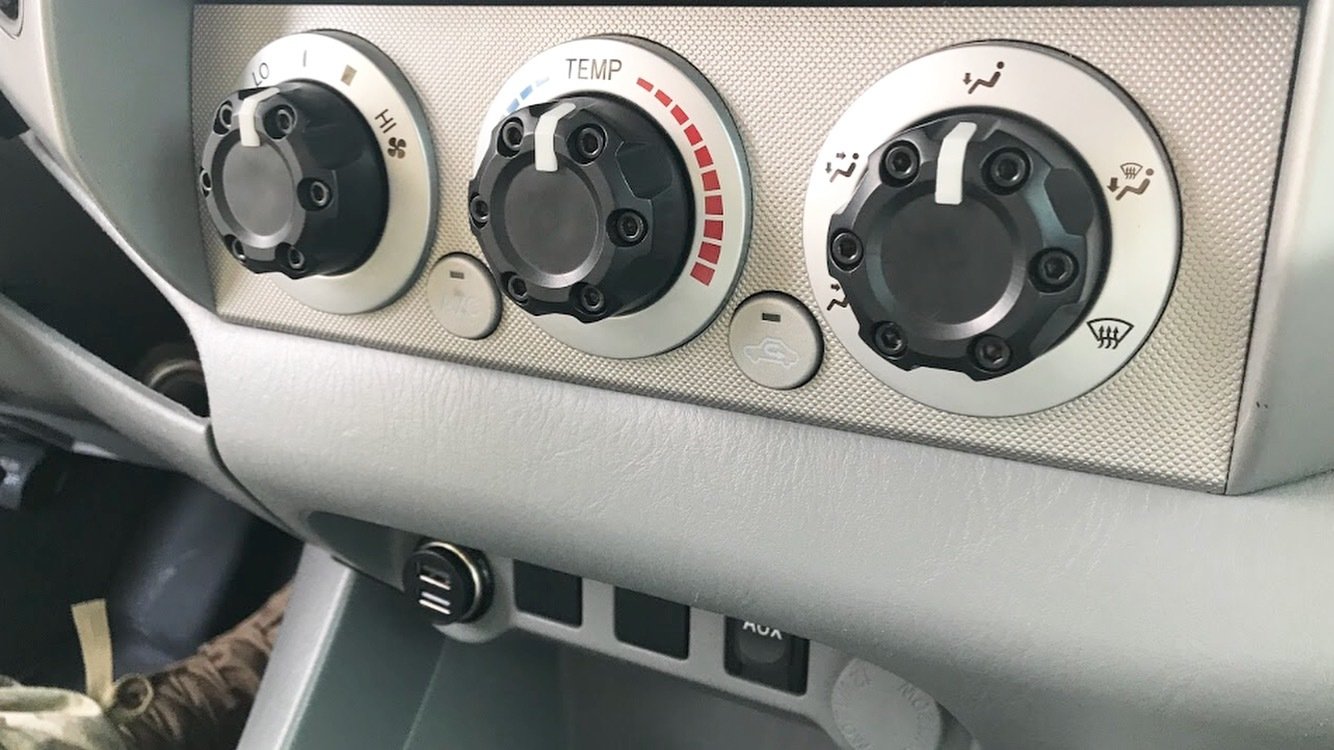 Climate Knobs (2005-2015 Tacoma) - 4 PACK - CEMENT