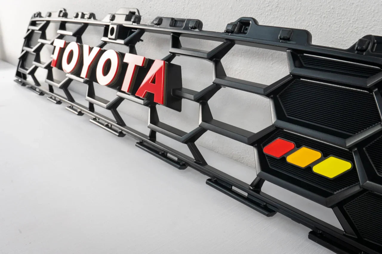 StickerFab Tri Color TRD Style Grille Emblem Version 2- 2024+ Tacoma / 2025+ 4Runner