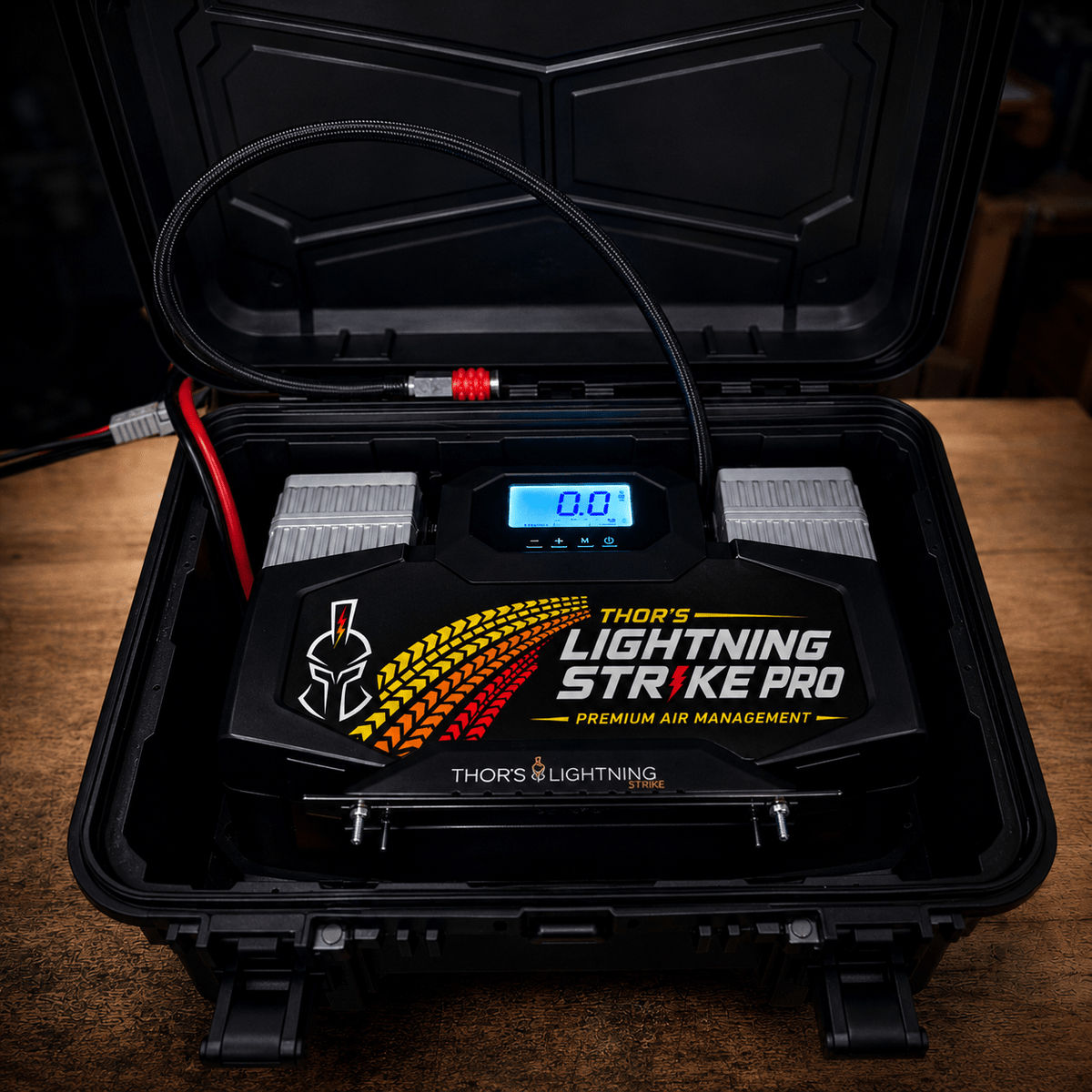 Thor’s Lightning AirVault StrikePro™ 12V Portable Air Compressor System | 10.6 CFM + Lockable Hard Case