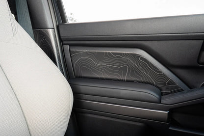 Topographic FRONT Door Armrest Panel Protection - 2024+ Tacoma / 2025+ 4Runner