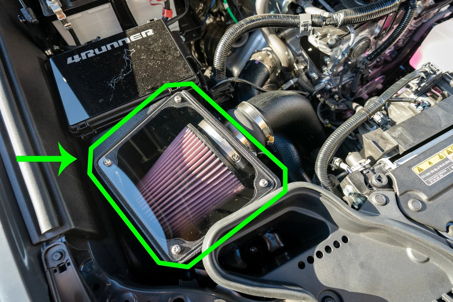 Acrylic Window for K&N 63 Series Air Intake - 2024+ Land Cruiser / Tacoma / 2025+ 4Runner