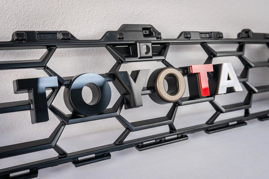 TOYOTA Front Grille Acrylic Emblem Overlays - 2025+ 4Runner TRD Pro / Trailhunter