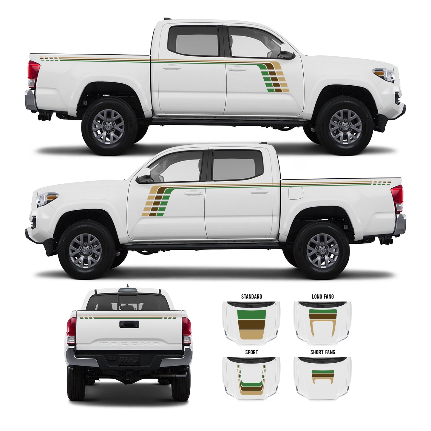 2016-2023 Tacoma Checkered Stripe Kit