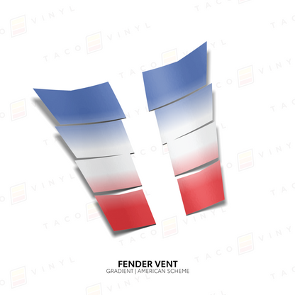 2024+ Tacoma/2025+ 4Runner Gradient Fender Vents