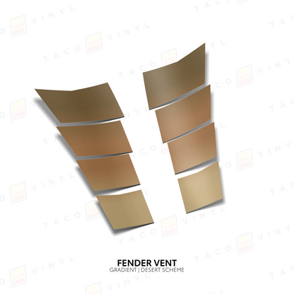 2024+ Tacoma/2025+ 4Runner Gradient Fender Vents