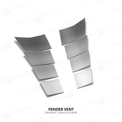 2024+ Tacoma/2025+ 4Runner Gradient Fender Vents