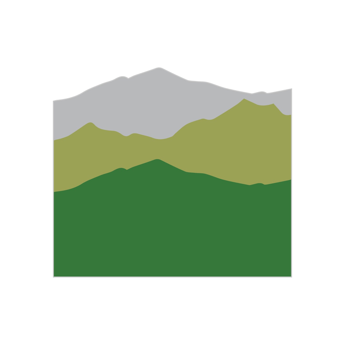 Sunset Mountain Decal