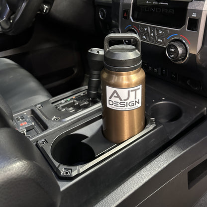 V2 Oversize Cup Holder + Shifter/Shift Gate Trim Rings (2014-2021 Tundra) - CEMENT