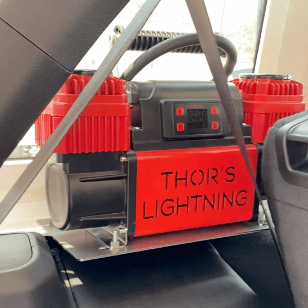 Thor’s Lightning Refuge MOLLE Air Compressor Mount for Jeep Wrangler JLU 2018–2026