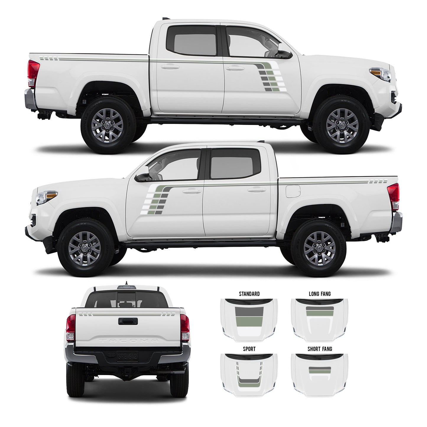 2016-2023 Tacoma Checkered Stripe Kit