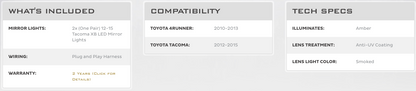 Morimoto Toyota 4Runner 10-13/Tacoma 12-15 XB LED Mirror Lights