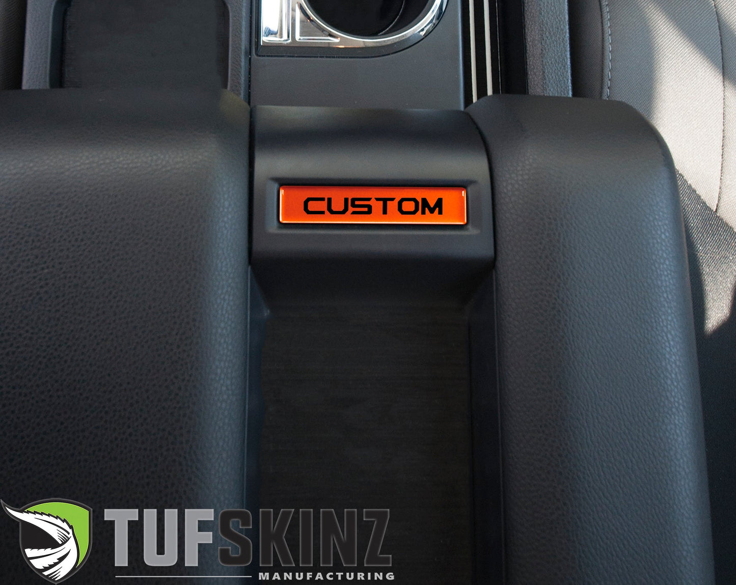 Center Console Badge-Custom Text - Fits 2014-2021 Toyota Tundra