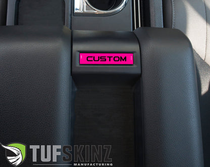 Center Console Badge-Custom Text - Fits 2014-2021 Toyota Tundra