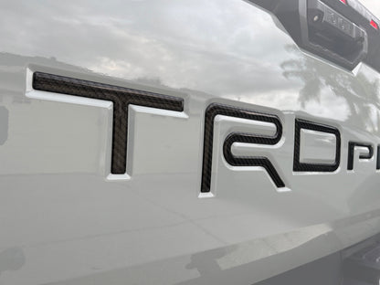 TRD Pro Tailgate Letter Inserts Fits 2022-2026 Toyota Tundra