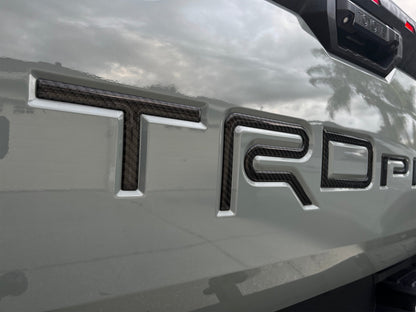 TRD Pro Tailgate Letter Inserts Fits 2022-2026 Toyota Tundra