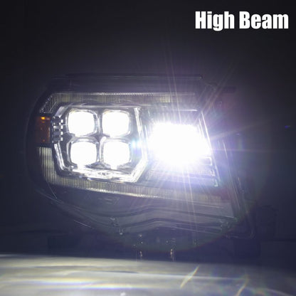 AlphaRex 05-11 Toyota Tacoma NOVA-Series LED Projector Headlights Alpha-Black