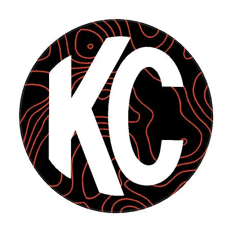 KC HiLITES Pro6 / Titan Gravity Light Cover Topo Overlays (Pair) - Universal