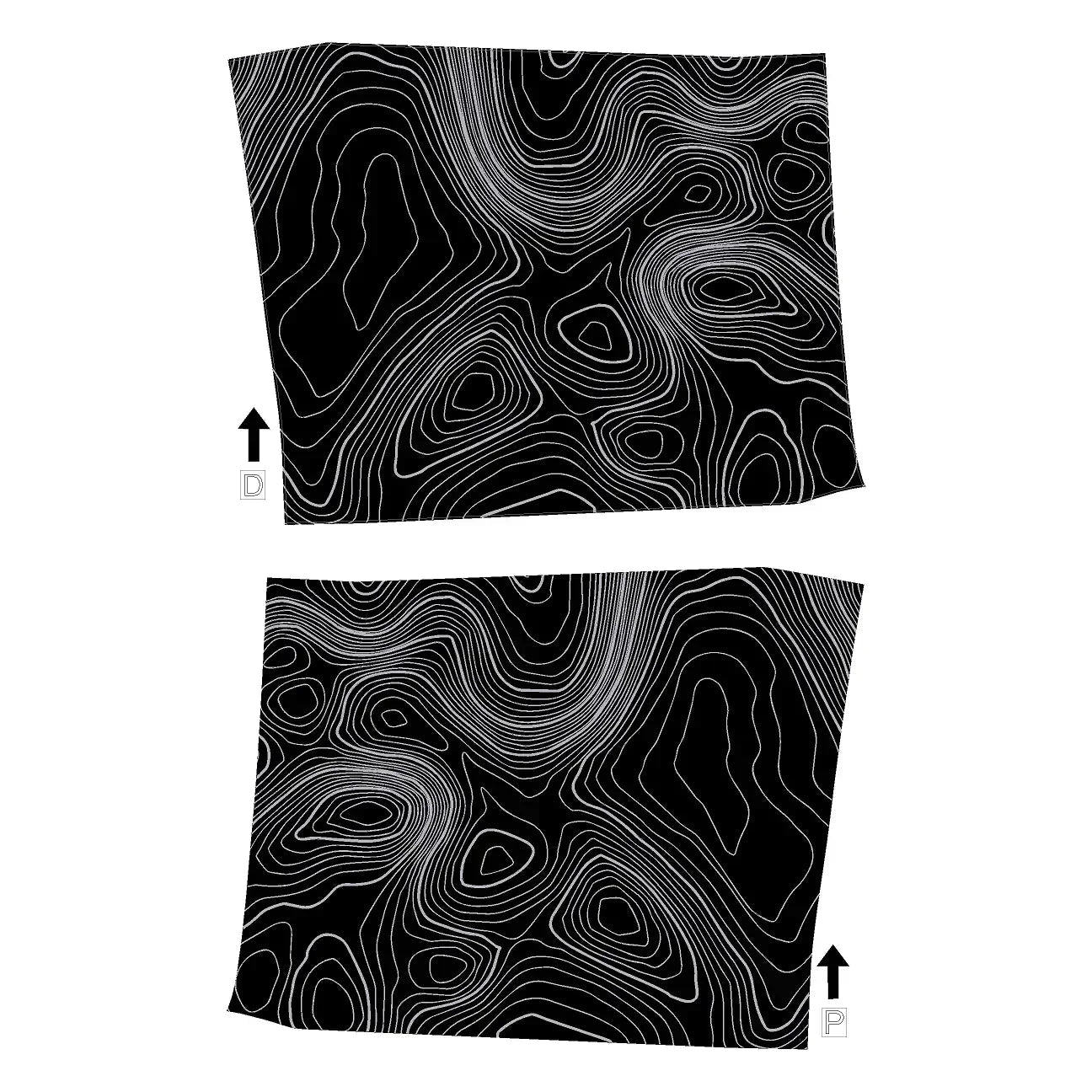 Topographic FRONT Door Armrest Panel Protection - 2024+ Tacoma / 2025+ 4Runner