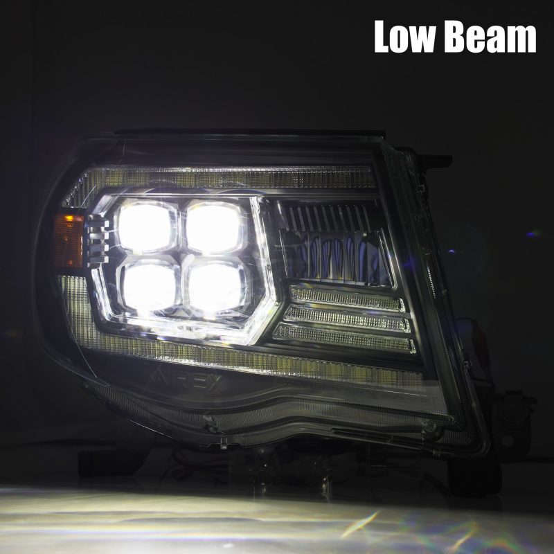 AlphaRex 05-11 Toyota Tacoma NOVA-Series LED Projector Headlights Alpha-Black