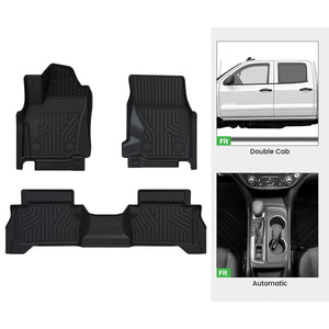 Lasfit 2024-2026 Toyota Tacoma All-Weather Floor Mats