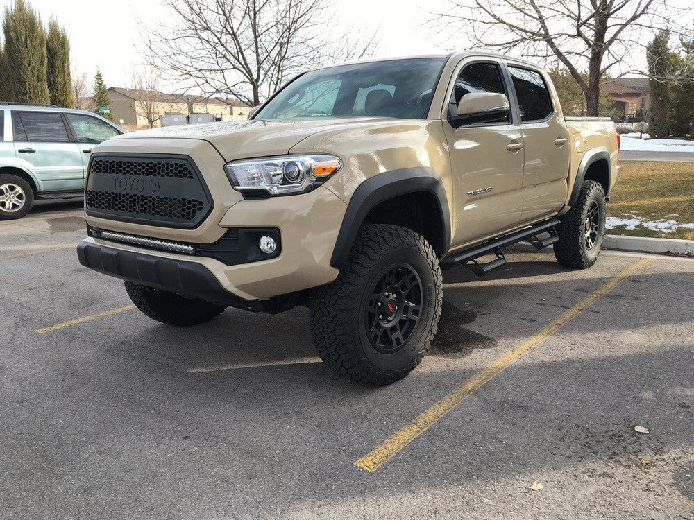 32" Lower Bumper Flush Slim Light Bar Kit For 2016-2023 Toyota Tacoma